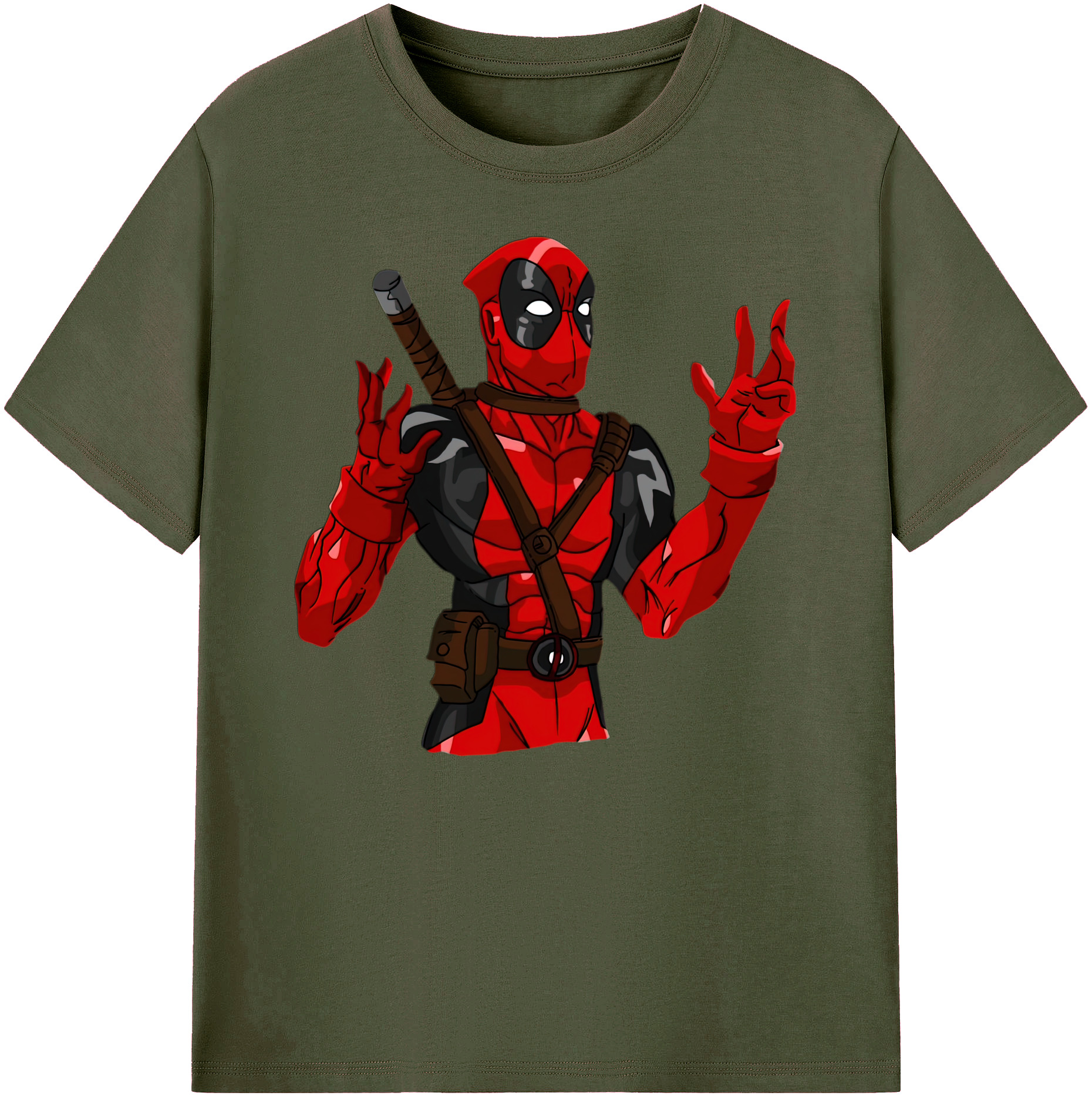 （画像用） Deadpool デッドプール 綿100％ メンズ半袖Tシャツ｜肌触りやわらか＆通気性